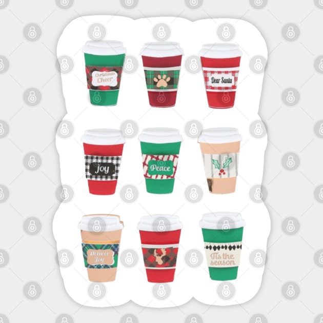 coffee Christmas Sticker by nour-trend